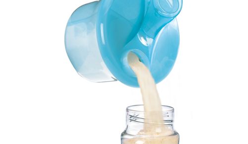 Contiene abbastanza latte in polvere per tre pappe da 260 ml