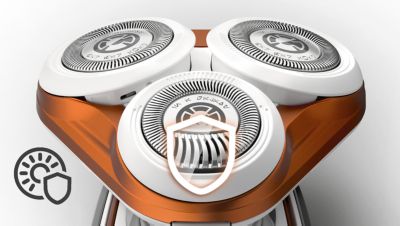 Zaobljeni rubovi polako se pomiču po koži pružajući sigurno brijanje