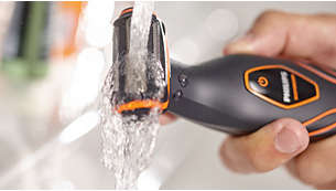 Facile à nettoyer et à utiliser à sec ou sous la douche