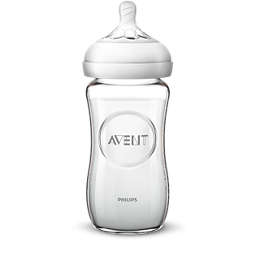 Avent „Natural“ stiklinis kūdikių buteliukas