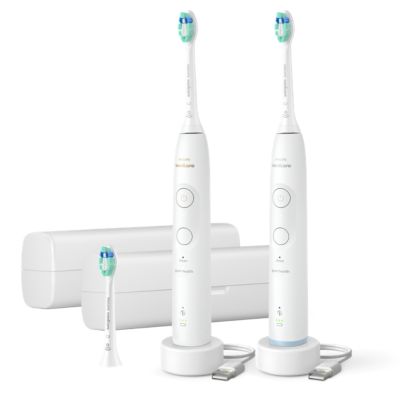 Total Clean Rechargeable toothbrush - dual handle HX7129/03 | Sonicare