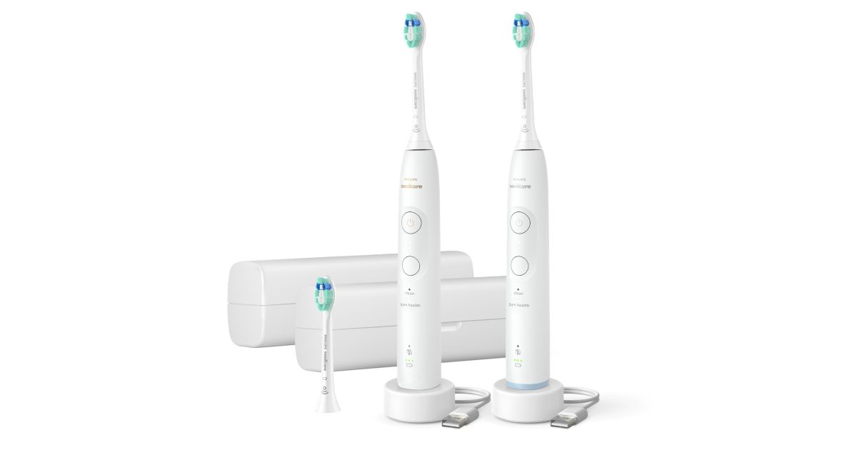 Sonicare Total Clean Rechargeable toothbrush - dual handle HX7129