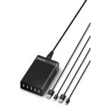 Smart 5-port USB desktop charger