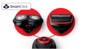 Sistema SmartClick para colocar y quitar fácilmente los accesorios