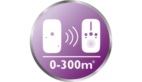 Alcance de hasta 300 m*