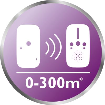 Рабочий диапазон до 300 метров*