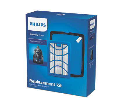 Plastic Philips FC8003/01 Allergy Kit PowerPro Expert-FC8003/01 Replacement Vacuum Filter 