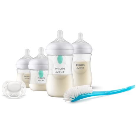 SCD657/11 Philips Avent Natural Response Bottle (plastic Air Free Vent) giftset for newborns