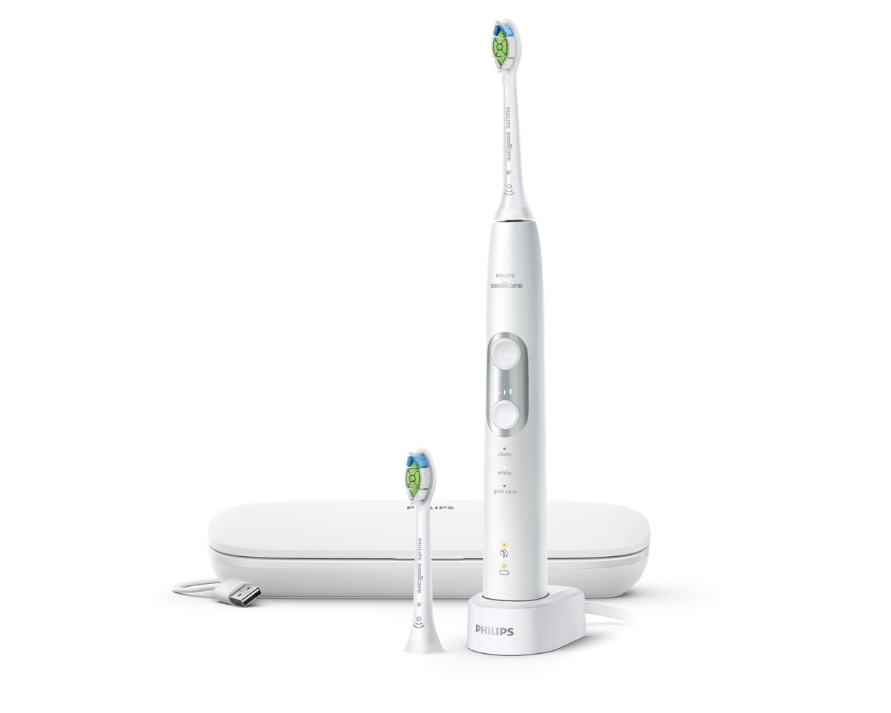 Sonicare ProtectiveClean 4500 Rechargeable Electric Toothbrush, 1 unit,  White – Philips : Toothbrush