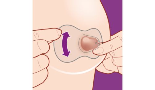 Shaped to allow skin contact with the baby