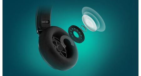 40mm speaker driver delivers sound without distortion