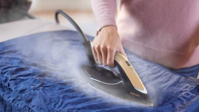 Adapts steam to your ironing speed