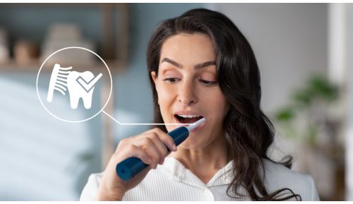 Die Andruckkontrolle schützt Zähne und Zahnfleisch