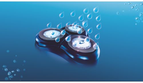 Abwaschbarer Rasierer mit QuickRinse-System