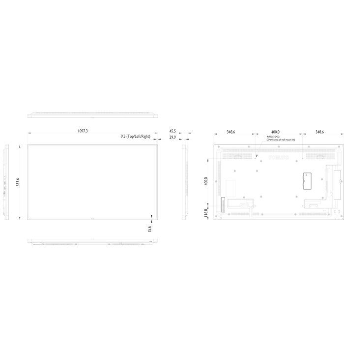 Signage Solutions D-Line Display 49BDL4050D/00 | Philips Signage Solutions D-Line Display 49BDL4050D/00 | Philips