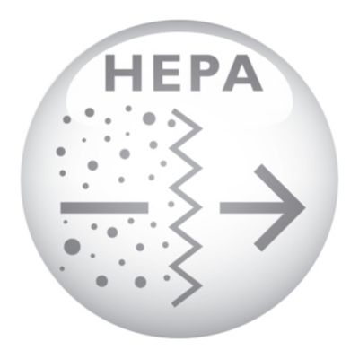 HEPA filter for excellent filtration of the exhaust air