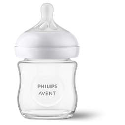 Natural Response Glass baby bottle that works like the breast