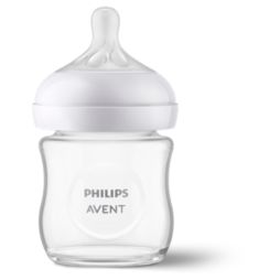 Avent Natural Response Glass baby bottle that works like the breast