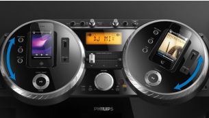 Dual rotatable dock for playing and charging your iPod/iPhone