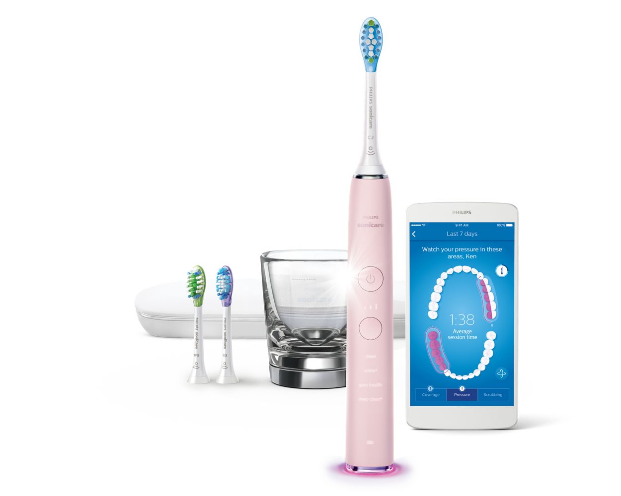 Sonic electric toothbrush with app