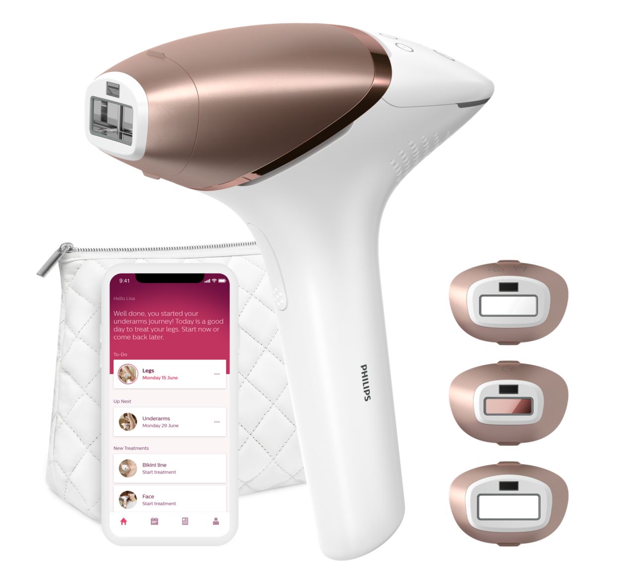 Lumea IPL 9000 Series IPL Hair removal device with SenseIQ BRI955/60