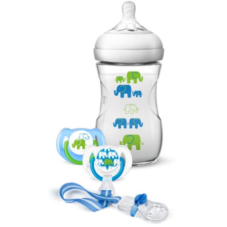 SCD627/13 Philips Avent Natural elephant design gift set