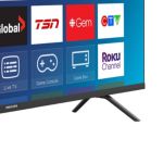 Un élégant téléviseur Smart TV à l'affichage éclatant