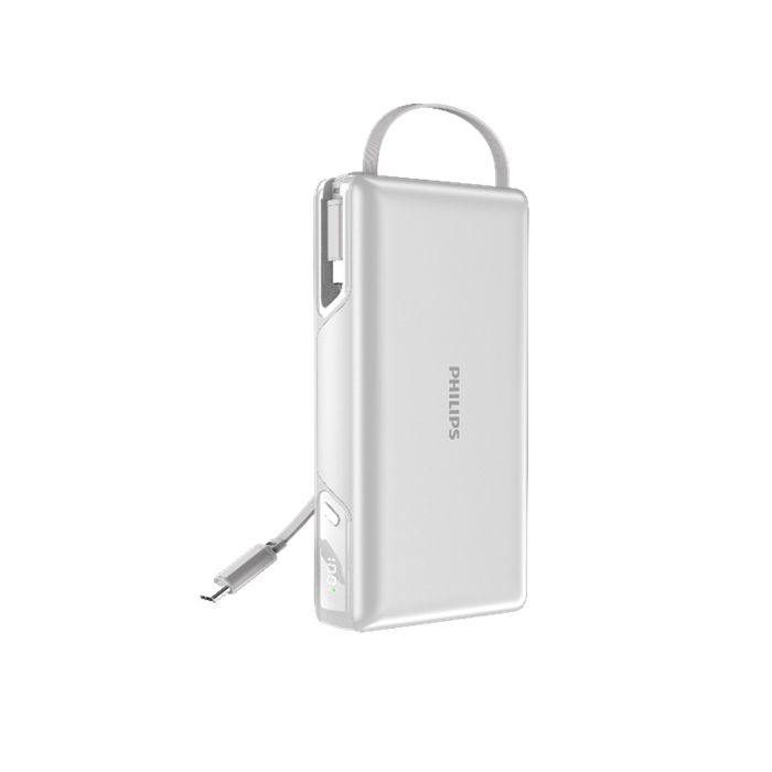 ケーブル一体型で使いやすい多機能 USB モバイルバッテリー