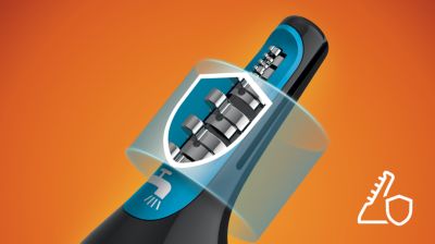 Advanced guard system prevents pulling, nicks and cuts