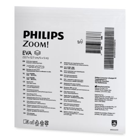 DIS204/01 Philips Zoom EVA Sheets for Custom Trays Custom Tray Materials