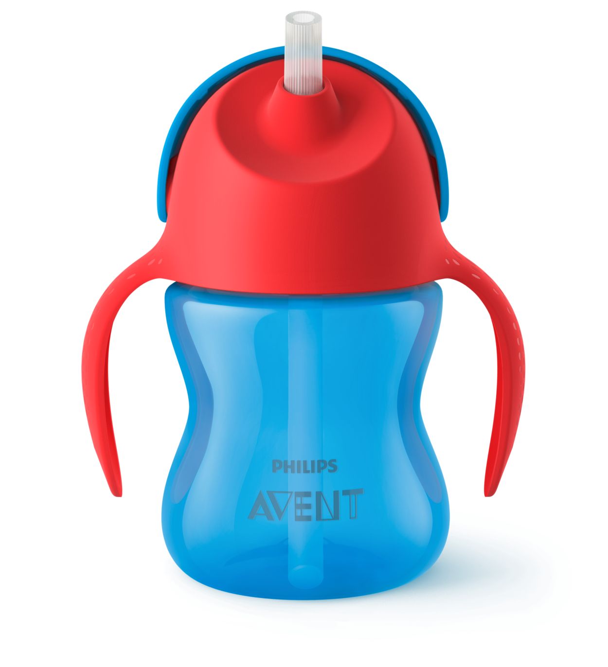 Philips AVENT 2 PACK - 12 oz Straw Toddler Sippy Drinking Cups RED - 18m +  (Red) - For Moms