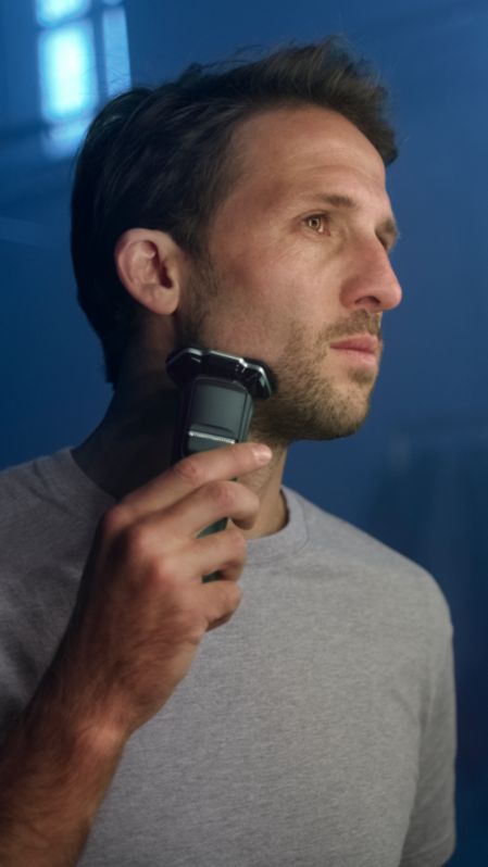 Man shaving