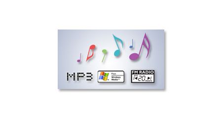 Enjoy MP3 and WMA music plus FM tuner