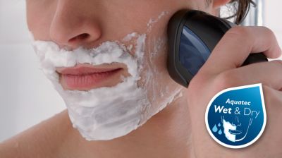 Aquatec: afeitado en húmedo refrescante con espuma o en seco y fácil