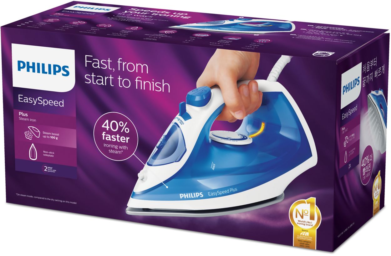 Faster ironing online philips