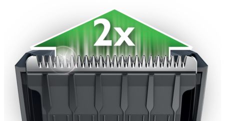 Daha az sürtünme sağlayan çift bilenmiş kesici ünite