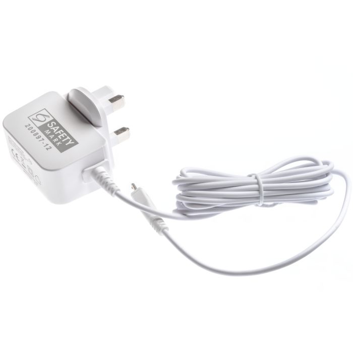 Connects your baby video monitor to a mains plug socket