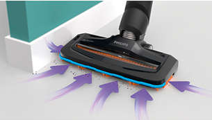 Captures up to 98% of dust and dirt in each stroke*2