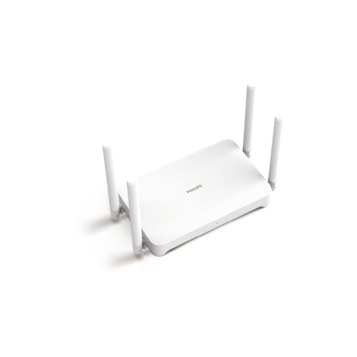 双频 3000Mbps 无线传输速率，配备 4 个千兆端口