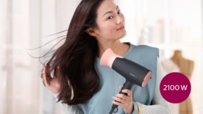 Powerful drying with 2100 W