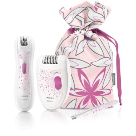 HP6550/00 Trio Smooth set. Bonus edition Epilator, mali epilator, pinceta