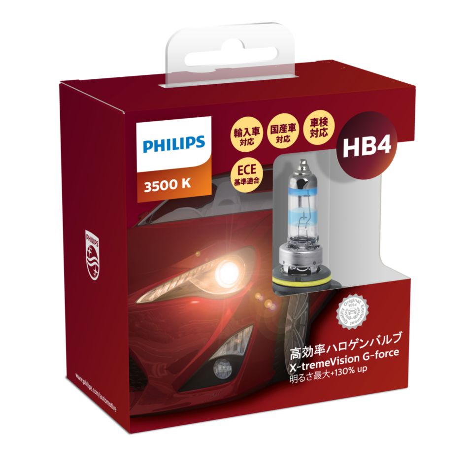 Halogen bulb PHILIPS X-TREMEVISION G-FORCE 12V H7 55W