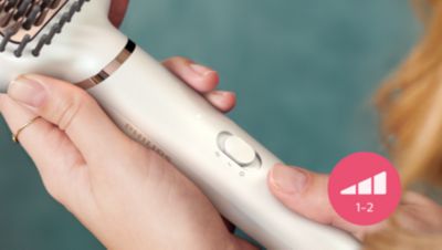 Dos posiciones de temperatura para todo tipo de cabello
