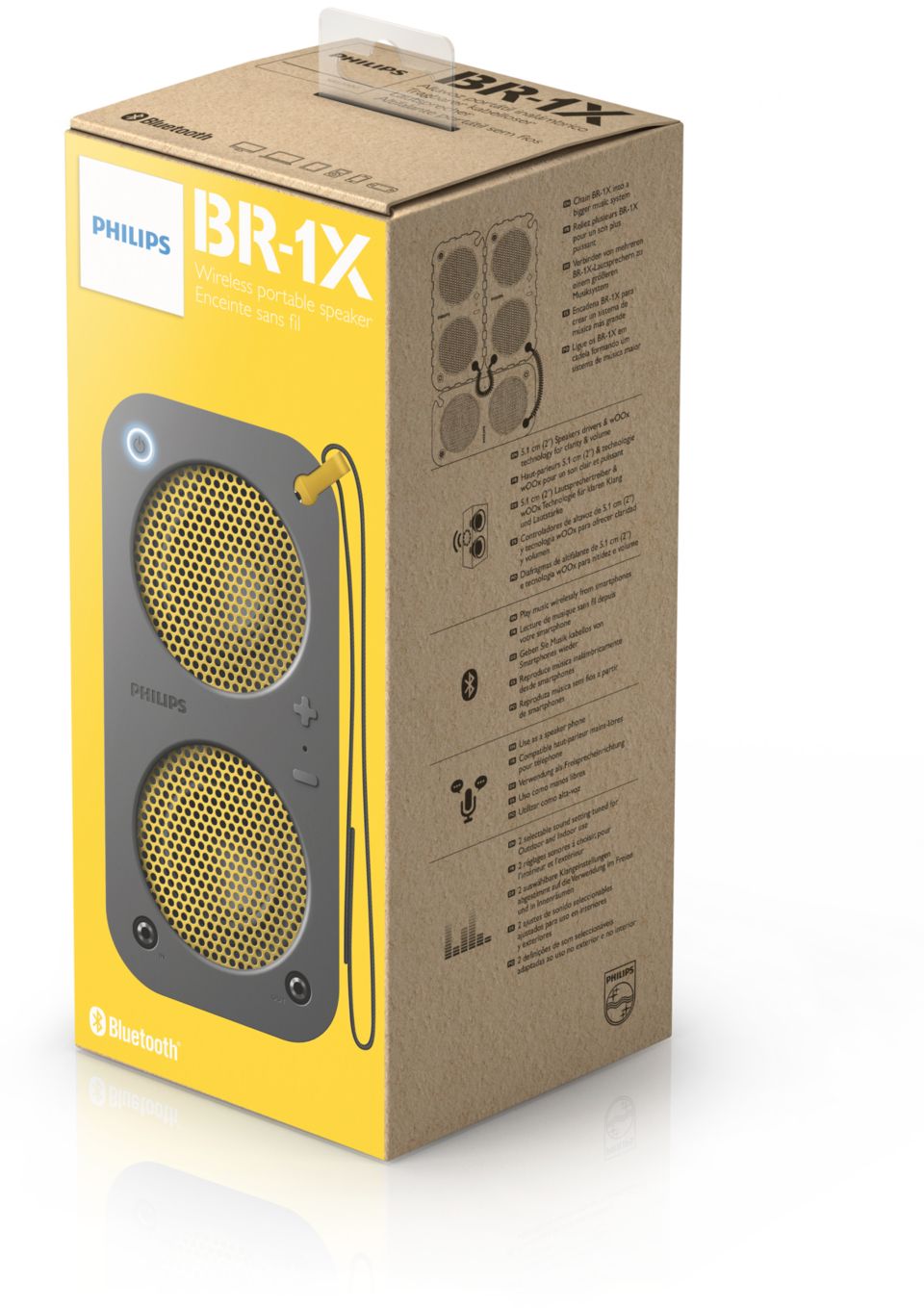 Reflex Active Mini Altoparlante Bluetooth 5.3 – Portatile Da Viaggio – Vivavoce – Ricarica Rapida