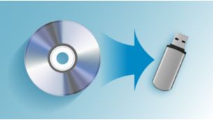 Rip music from CDs onto a USB device