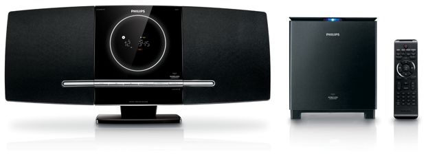 Sleek DVD micro system