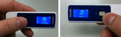 Philips player's Rotate screen feature