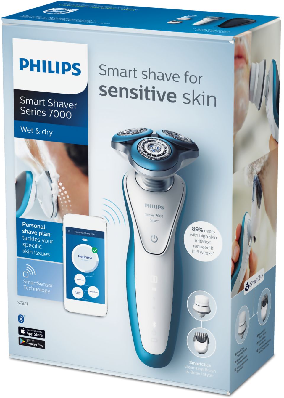 series 7000 Philips' smarte barbermaskine med app S7921/51 | Philips