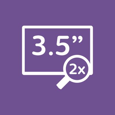 Οθόνη υψηλής ανάλυσης 3,5" (8,5 εκ.) με νυχτερινή όραση