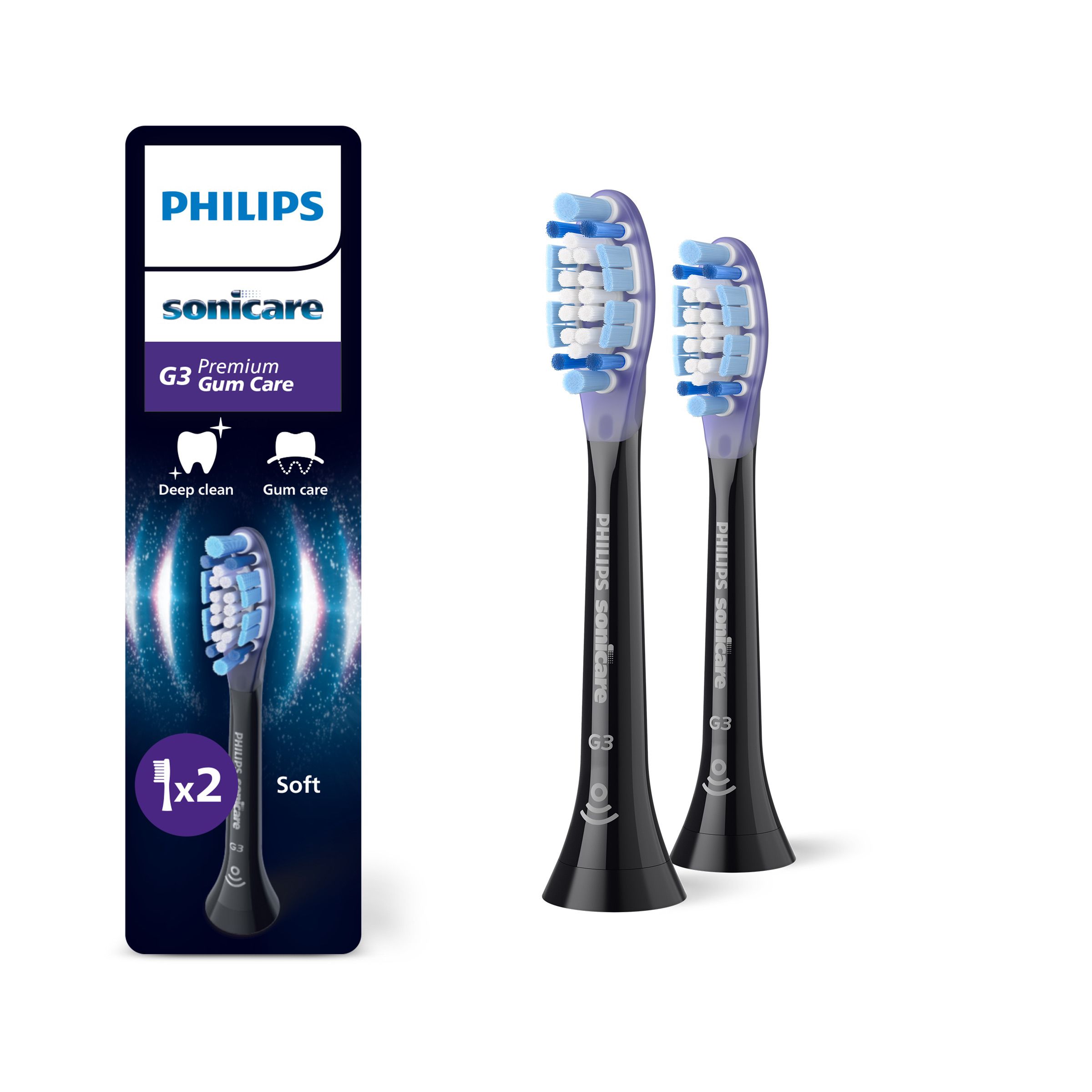 Sonicare Philips Premium Gum Care - Balení 2 ks Hlavic Kartáčku - HX9052/88